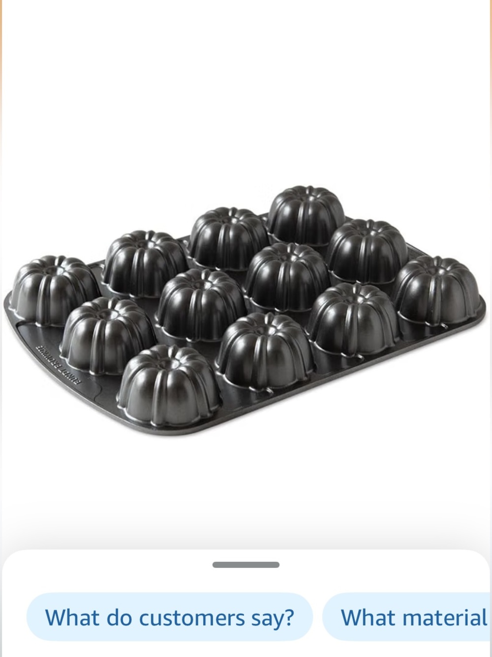 Nordic Ware Brownie Mini Bundt Pan